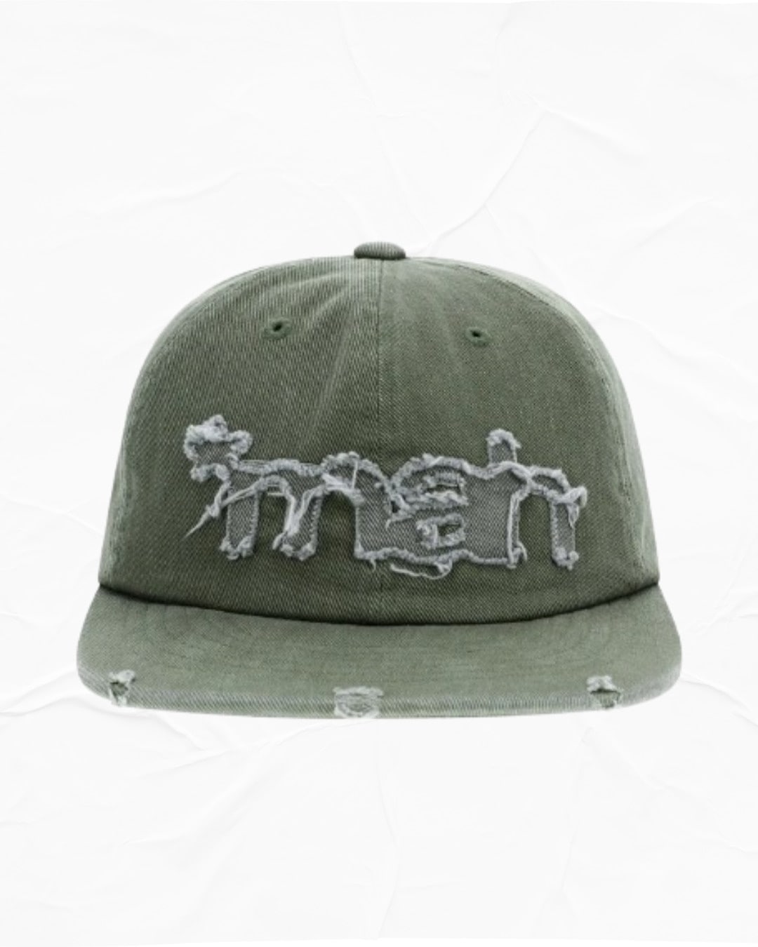 【mahagrid】25SS★ WASHED RAW CUT mah CAP Qoo10 MAHAGRID WASHED RAW CUT ロゴ キャ