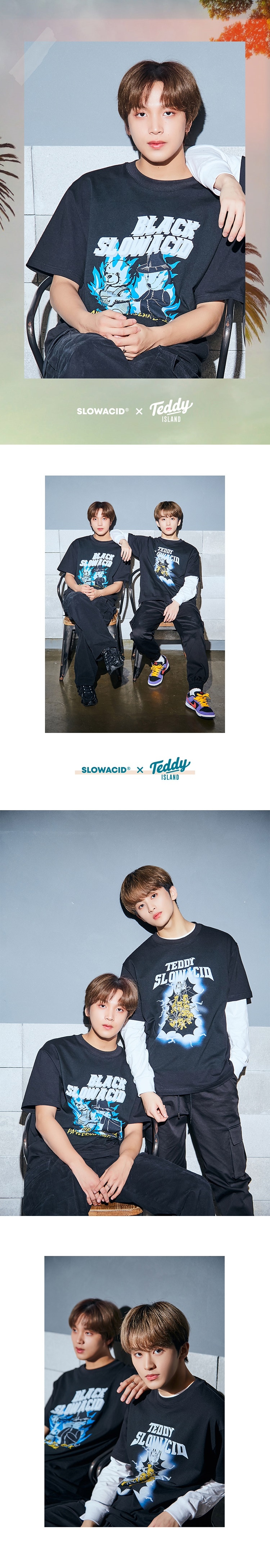 3次予約】NCT127 HAECHAN着用GHOST T-SHIRT「SLOWACID X TEDDYISLAND 2021 SUMMER 127」