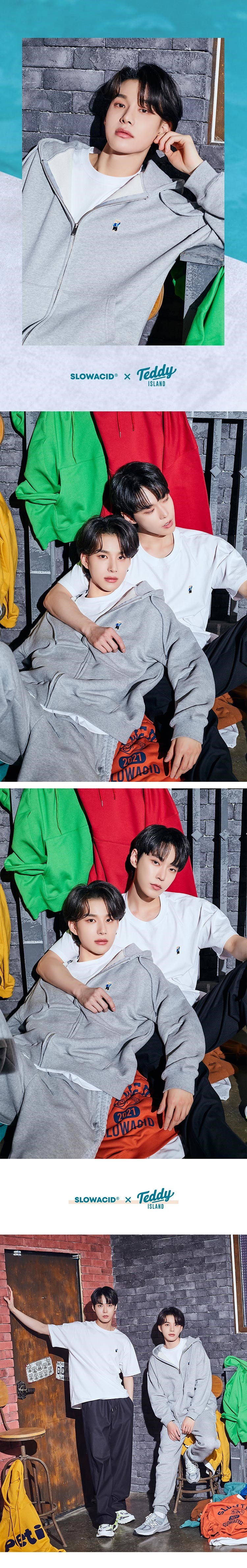 3次予約】NCT127 JUNGWOO着用TEDDY PATCH HOOD ZIP-UP「SLOWACID X TEDDYISLAND 2021  SUMMER 127」