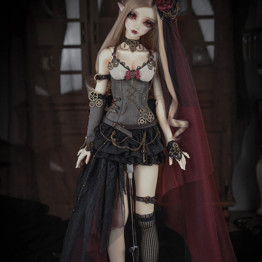 bjdドールメイクオーダー BJDドール用衣装セット 洋服 9点『女機械師』Mechanic SD/MSD/オーダー