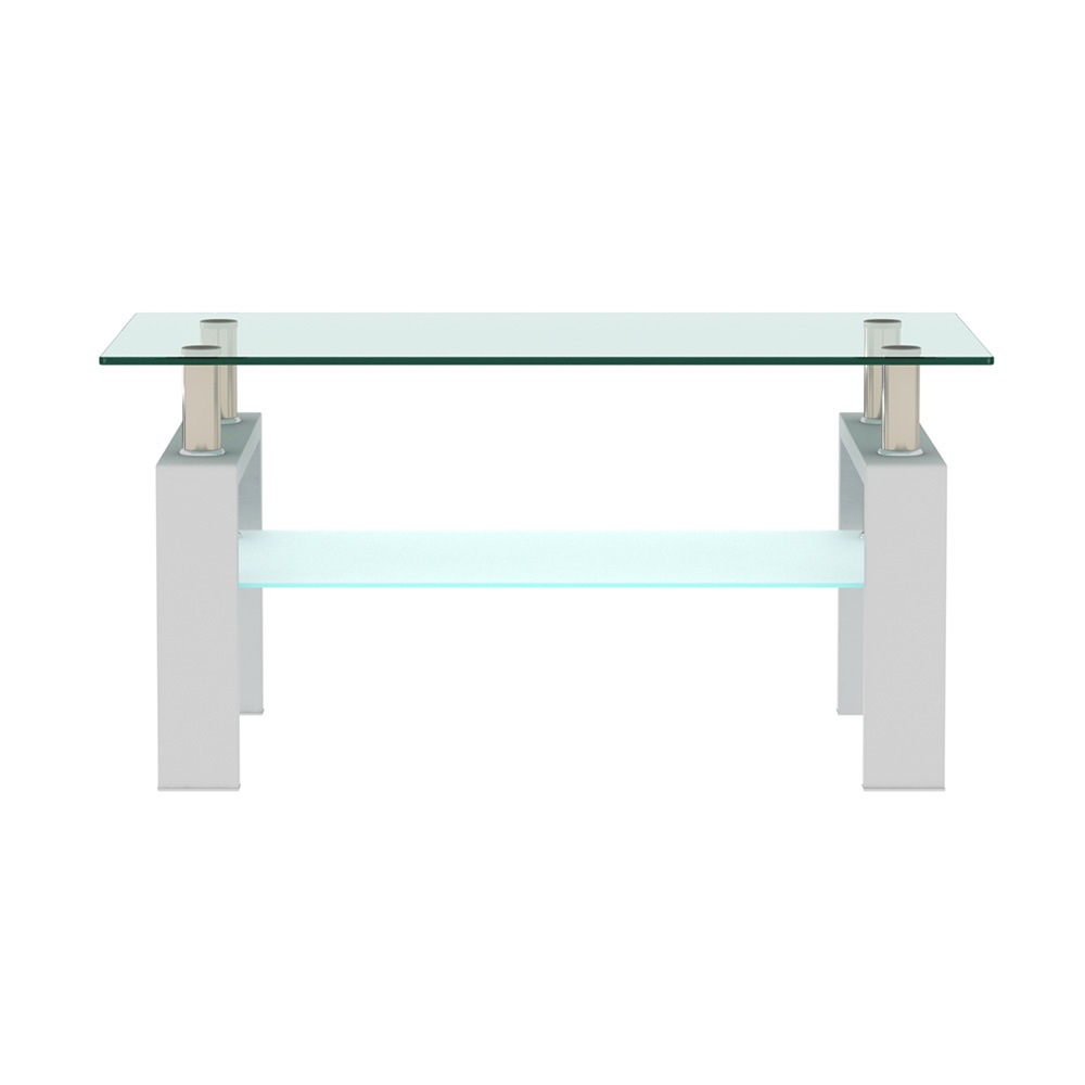 好評格安 長方形の客間テーブル ガラス センターテ 家具・インテリア