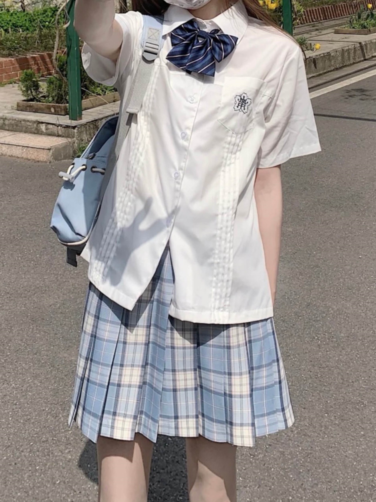 Qoo10] 2枚セット学生服 スクールシャツ 女子