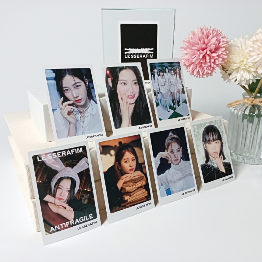 LE SSERAFIM フォトメッセージカードセット 56枚 トレカ 韓国 k-pop アイドル グッズ シーグリ