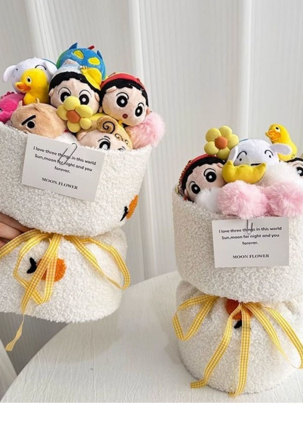 Qoo10] クレヨンしんちゃんぬいぐるみ花束公仔卒業