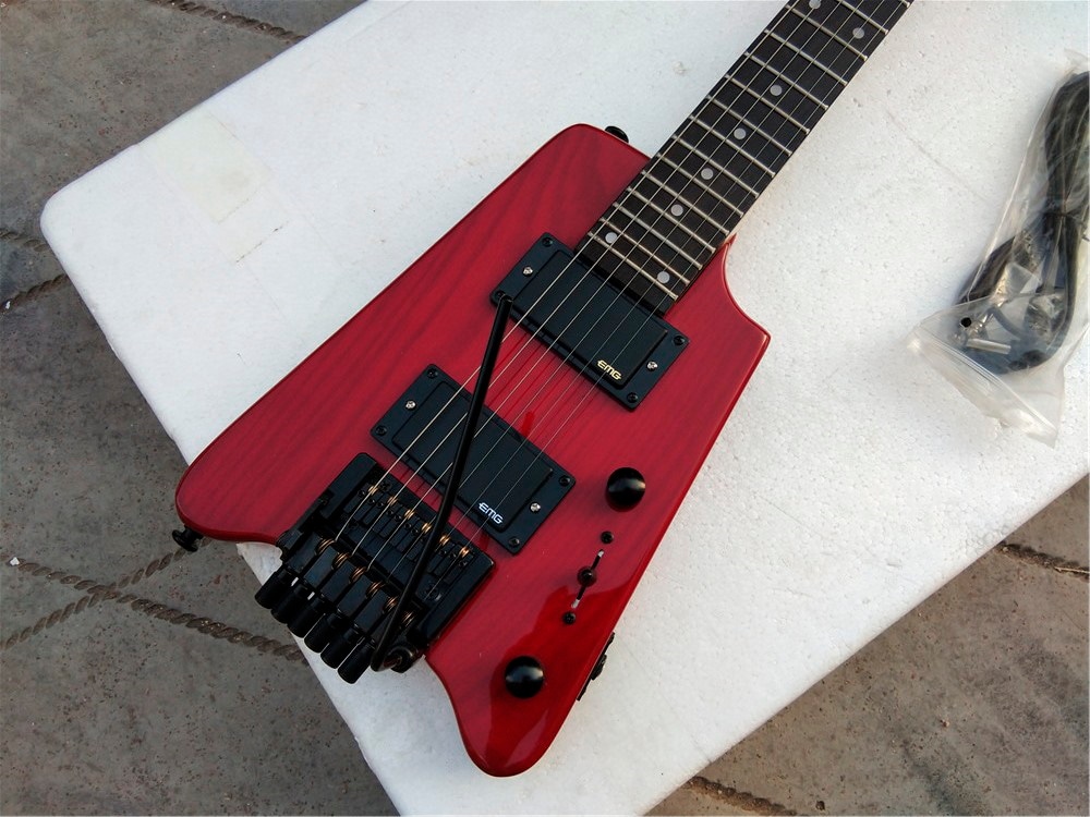 Qoo10] 6弦ヘッドレスエレキギター,ラッシュボデ