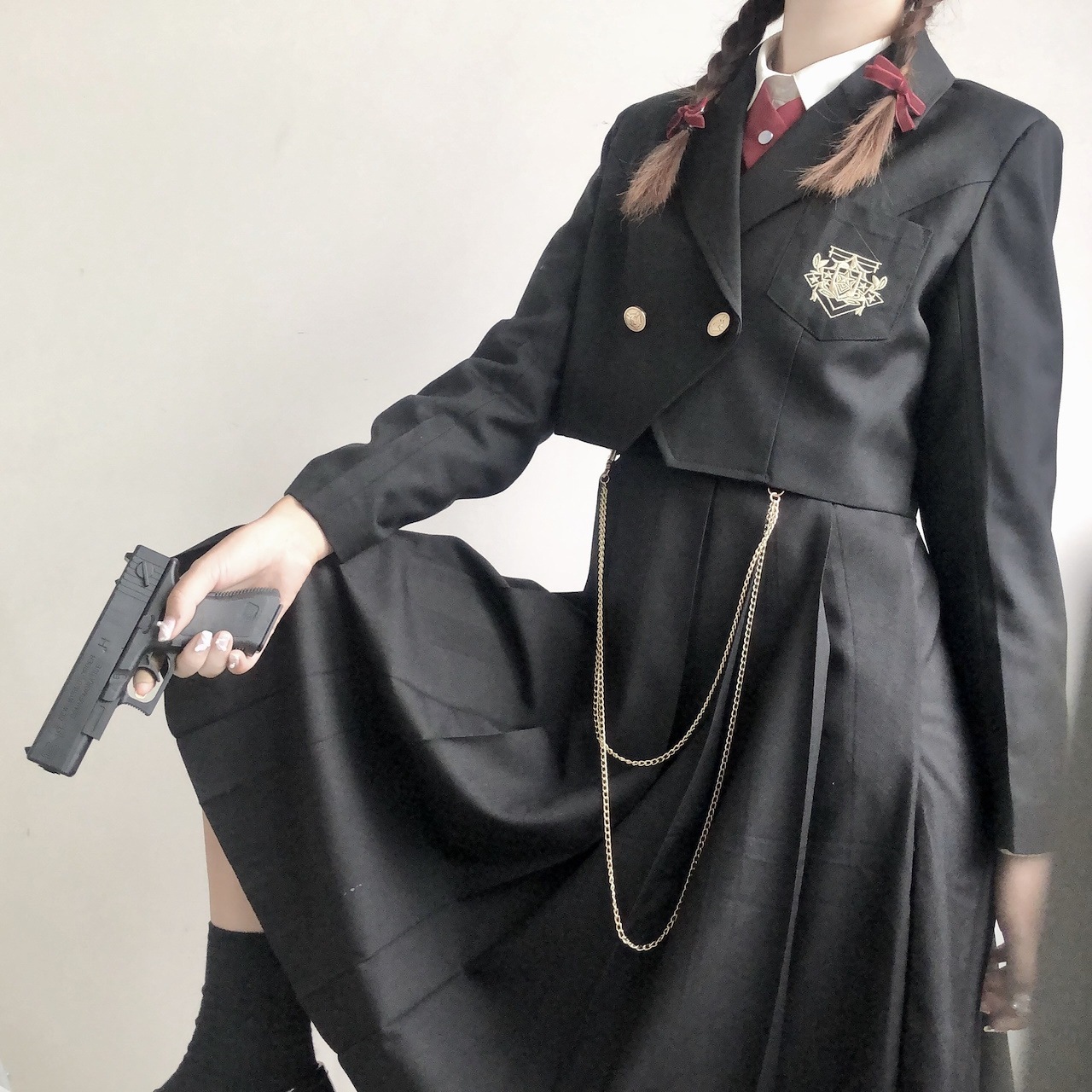 Qoo10] 制服 森ガール ワンピース ロリータ コ