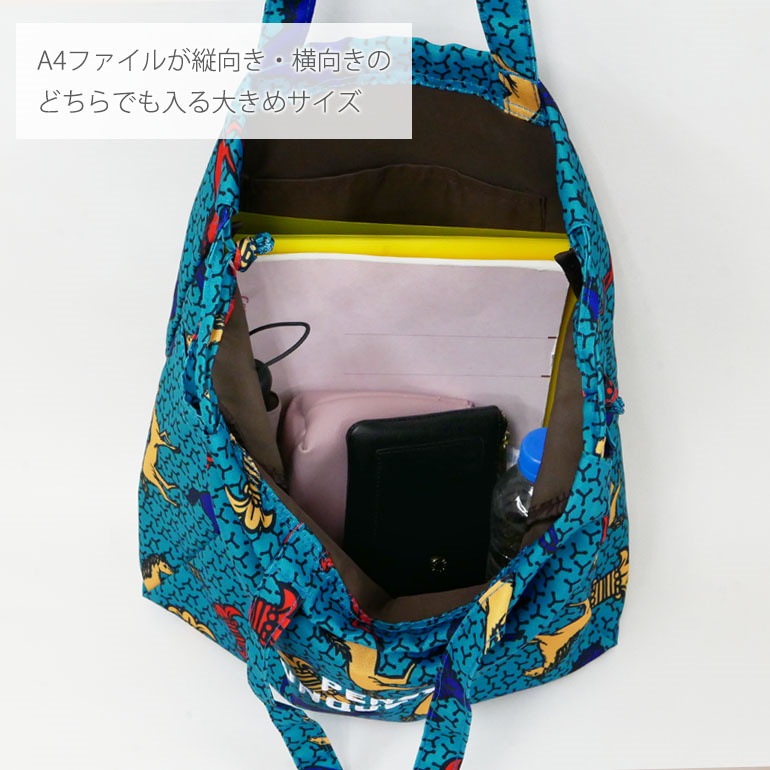 Qoo10] トート プリント 総柄 リゾート レディ