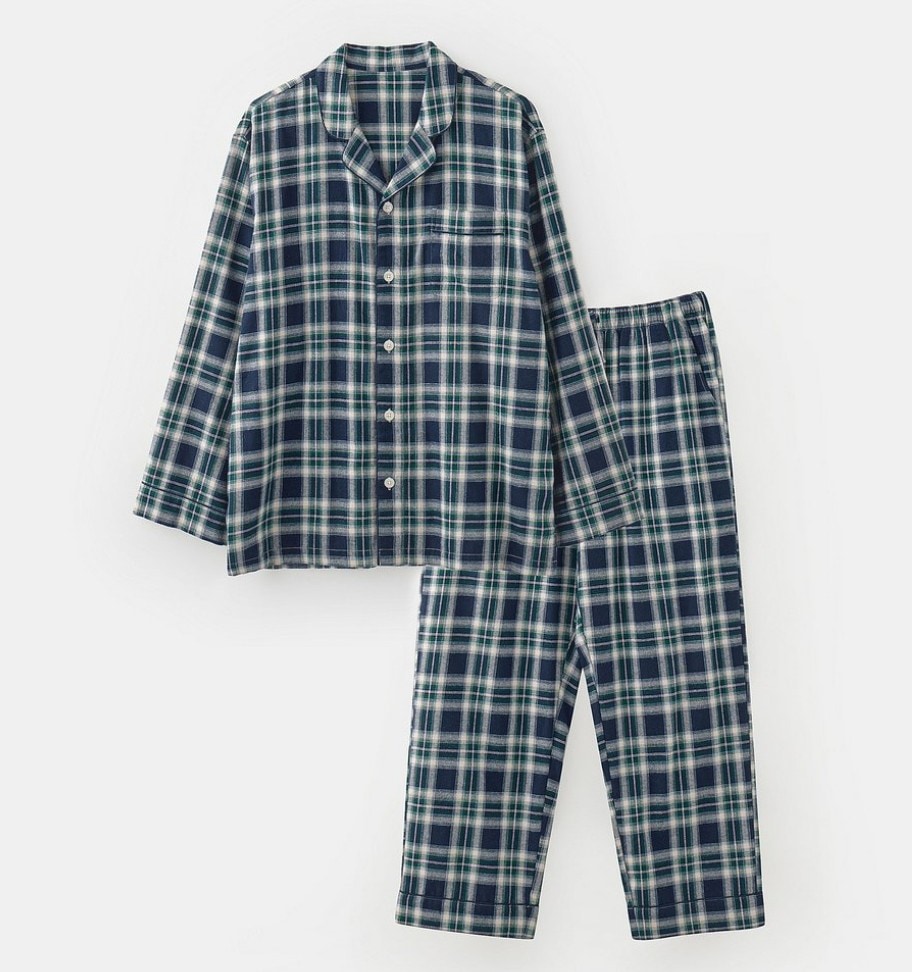 【BTSジョングク＆ジミン着用柄】flannel check pajama set パジャマセット ルームウェア チェック柄 男女兼用