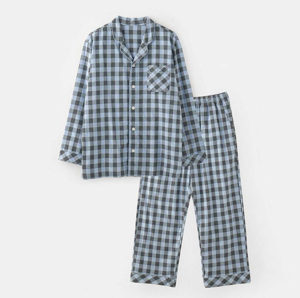 【BTSジョングク＆ジミン着用柄】flannel check pajama set パジャマセット ルームウェア チェック柄 男女兼用