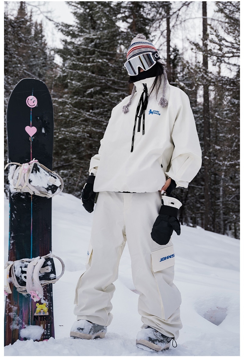 2024新作 韓国風 スノーボードウェア メンズ レディース 上下セット