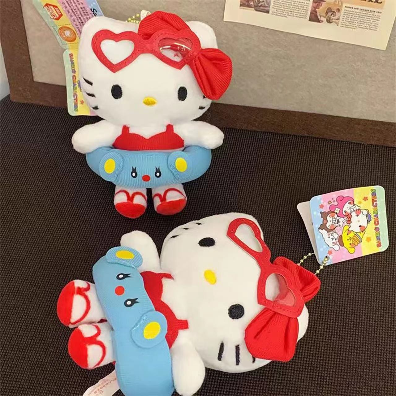 激レア！希少！サンリオ キティ 日焼け ガングロ 浮き輪 マスコット